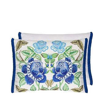 Подушка CCDG1501, Isabella Embroidered, Cobalt, Designers Guild 60 x 45см 