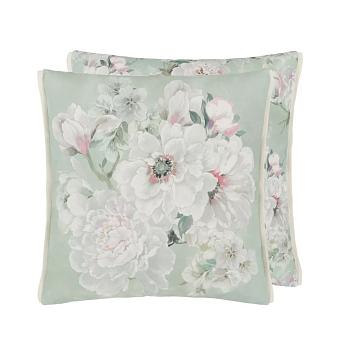 Подушка CCDG1490, Fleur Blanche, Eau de Nil, Designers Guild 50 x 50см 